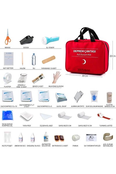 ünalgrup Deprem Çantası Afet Ve Acil Durum Ilk Yardım Seti