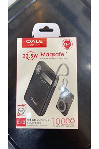 OALE باور بانك iMagsafe 1 بقوة 22.5 واط وسعة 10000 مللي أمبير في الساعة مع خا...