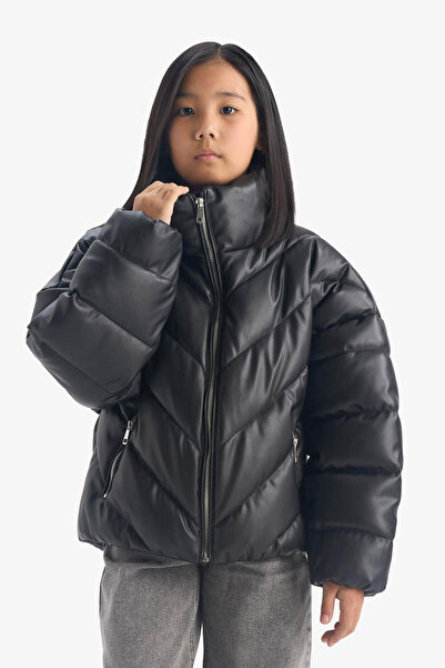 DeFacto Black Girl's Coat F0054A8/Bk27