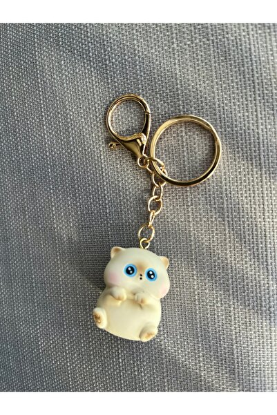 ZephiaStore إكسسوار حقيبة مفاتيح على شكل قطة سيامية من تومبيش