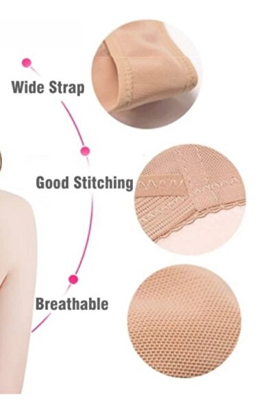 Fstyle Women's Back and Chest Support Bra, Lightweight Hidden Back Support