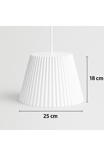 Limon 3D Desing Pleated Modern Tekli Sarkıt Avize – Minimalist Dekor, Ev Aydınlatma Oturma Odası