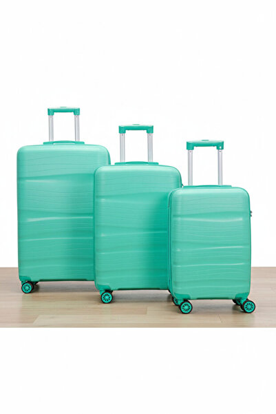 Laguna Dalgalı Silikon Valiz Boyları ( Tekli Satılmaktadır. ) Küçük , Orta , Büyük , Bej Rengi