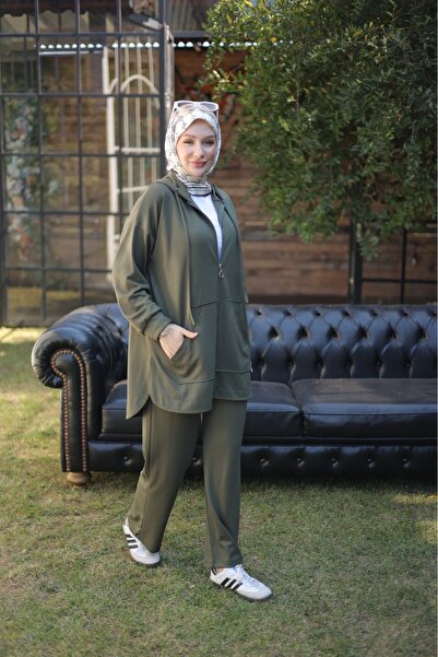 MODA ARS بدلة هودي أنيقة ورياضية للشتاء