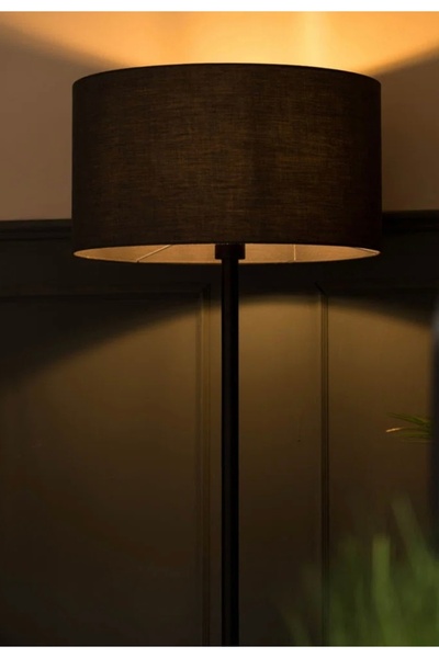 Lamp Han Eba Serisi Modern Abajur Başlıklı Zemin Lambası Lambader