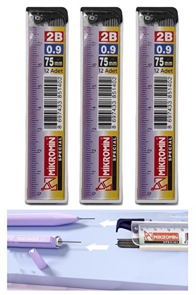 Artlantis Kalem Ucu 0.9 mm 12 li 3 Paket 09 Uç Versatil Kalem Uçu Mekanik Uçl...