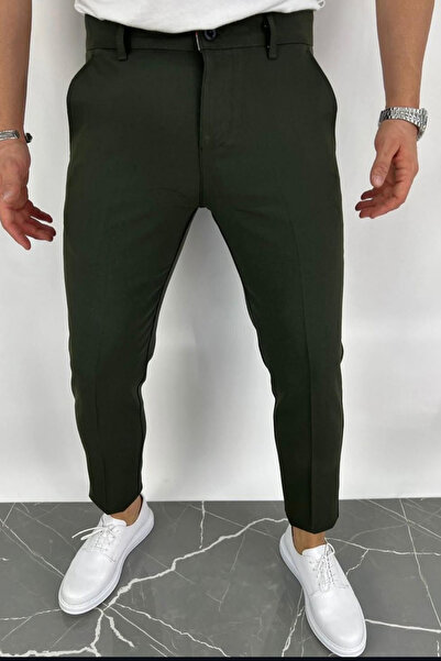 thesunfyre Men's Italian Cut Slim Fit-Extra Slim Fit Quality Stretchy Lycra Ankle Length Fabric Trousers