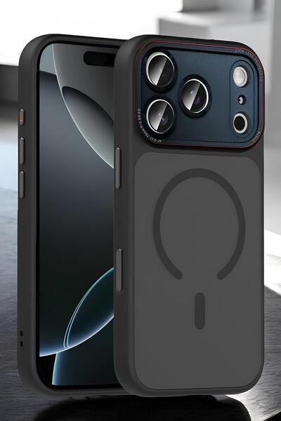 Hatreds Apple iPhone 17 Pro Max Kılıf Kamera Korumalı Magsafe Tasarım Sararma...