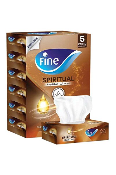 FINE Sterilized Facial Tissues 2 Ply 120 Sheets Pack of 5 White