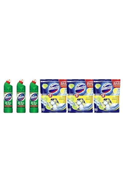 Domestos Set Curatenie Toaleta 6 x Componente
