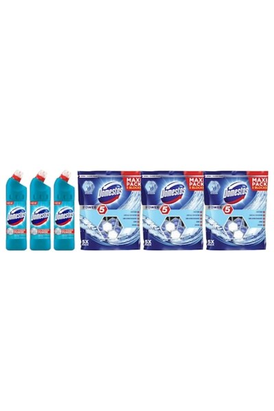 Domestos Set Curatenie Toaleta 6 x Componente
