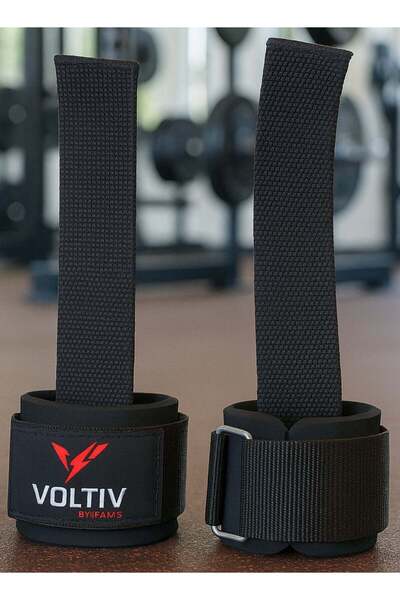 VOLTIV Premium Lifting Straps with Wrist Support