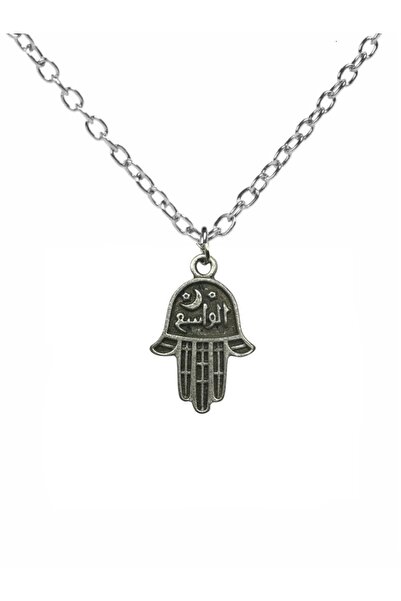 Herşey Nota Fatma Ana Eli Figured Unisex Necklace – with 60 cm Chain, Stylish and Meaningful Design