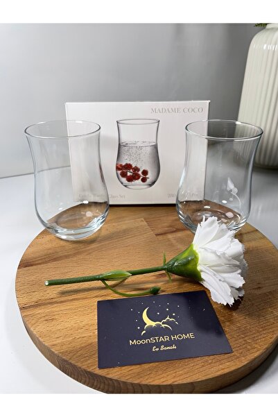 ORTAKÖY CENNETİ Coralie Set of 4 Water Glasses - 280 ml