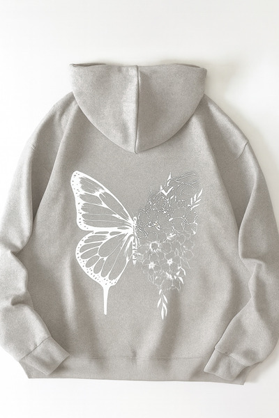 CLASSY.MODA Φούτερ με κουκούλα Unisex |   Τυπωμένο φούτερ με κουκούλα – Μοτίβ...