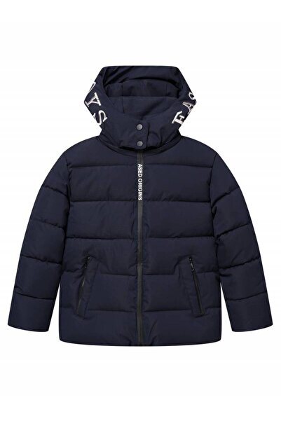 fantasialand Jachetă pufoasă pentru băieți, iarnă, culoare bleumarin, BMA 4318