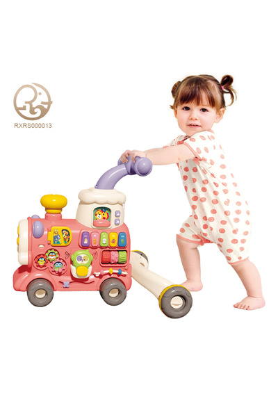 vgt 5-in-1 Baby Walker Sit-to-Stand Learning Walker with Music, Lights & Spray – Push Walker, Stroller