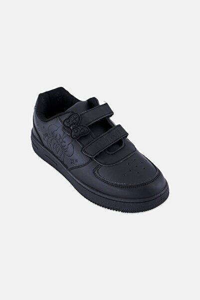 Disney Kids Girl Mickey And Friends Velcro Closure Casual Shoes, Black