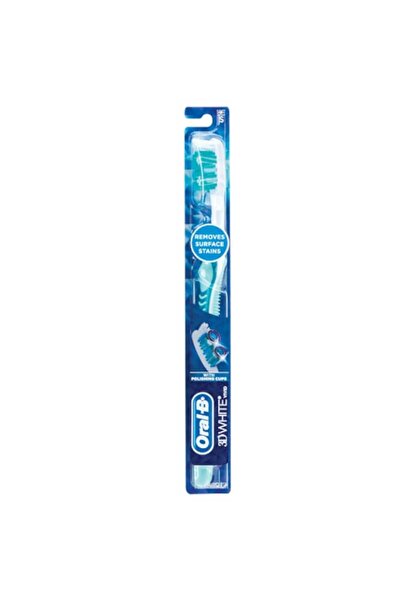 Oral-B 3D White Vivid Toothbrush, Soft, Dark Green Color