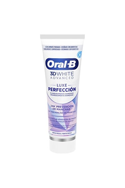Oral-B Toothpaste, Oral-B, 3D White Advanced Luxe Perfection, Intensive Whitening, Mint Flavor, 75 ml
