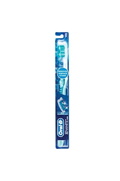 Oral-B 3D White Vivid Toothbrush, Soft, Dark Green Color