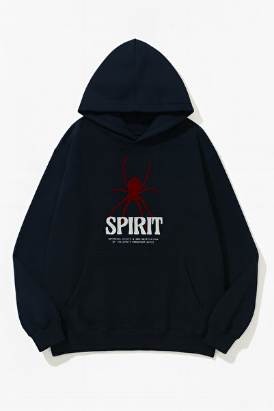 CLASSY.MODA Hanorac cu glugă - Unisex - Imprimat față și spate - 3 fire cu re...