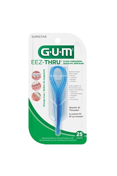 GUM Sada 25x zubní nitě s úložným boxem, Gum, Eez-Thru, pro efektivní čištění...