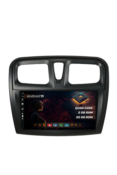 HUB64 Navigatie Dacia Logan/Sandero, 2GB RAM, Android 13, GPS, Wi-FI, Carplay...