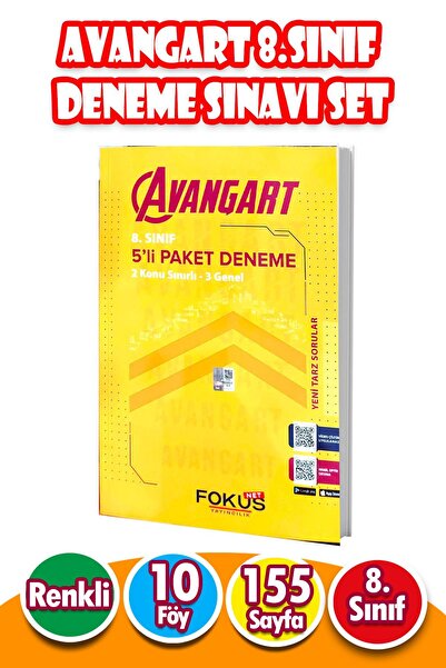 Harika Kitap Avangart 8. Sınıf 5’li Deneme Sınavı Seti Konu Sınırlı - Genel D...