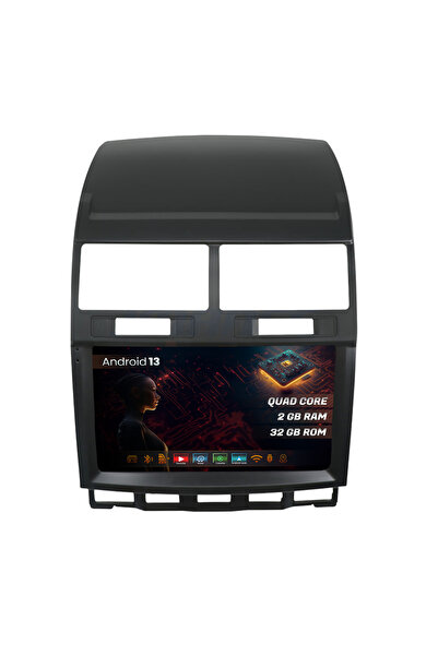 HUB64 Navigatie VW Touareg (2002-2011), 2GB RAM, Android 13, GPS, Wi-FI, Carplay, Android Auto, USB