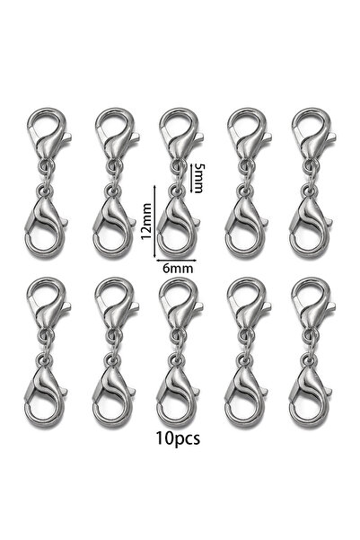 Choice 10 قطع من موصلات القلادة والأساور باللون الأسود، مشبك جراد البحر المزد...