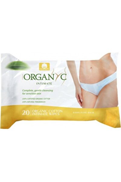 Organyc Intimate Wipes from Cotton - 20 pcs