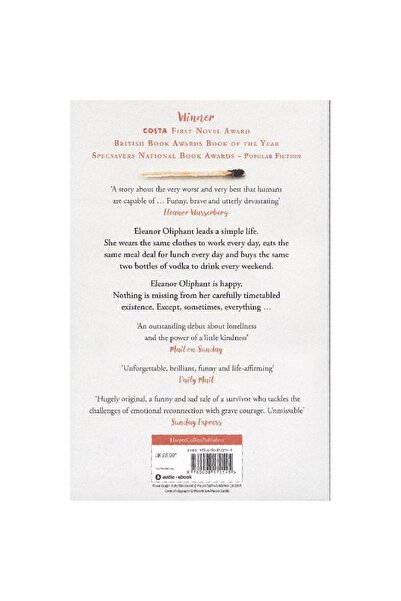 Harper Collins Debut Sunday Times Bestseller and Costa First Novel Book Award winner 2017