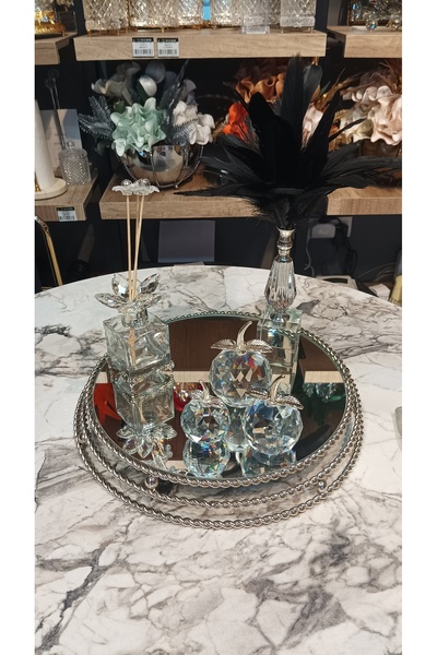 Home 1 ADET KOKU ŞİŞESİ 3 LÜ KRİSTAL ELMA 1 ADET KRİSTAL KARTAL TÜYÜ