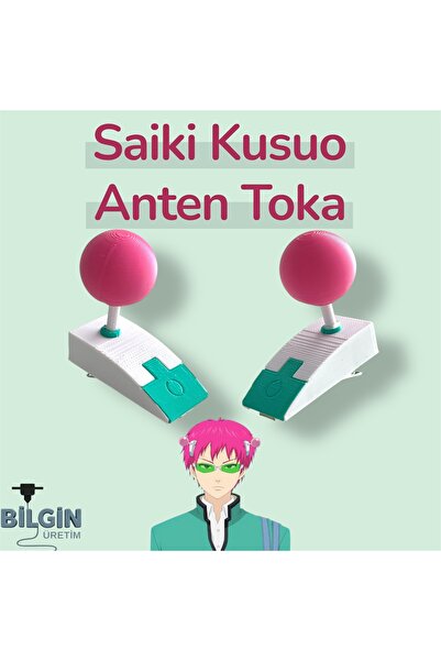 Bilgin Üretim Saiki Kusuo Anten Tokası Saiki K.– Anime Cosplay Aksesuarı PLA