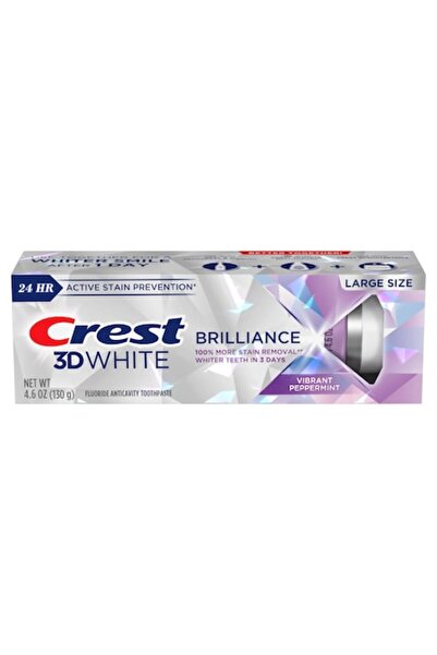 CREST 3D White Brilliance Vibrant Peppermint Toothpaste, 130gr