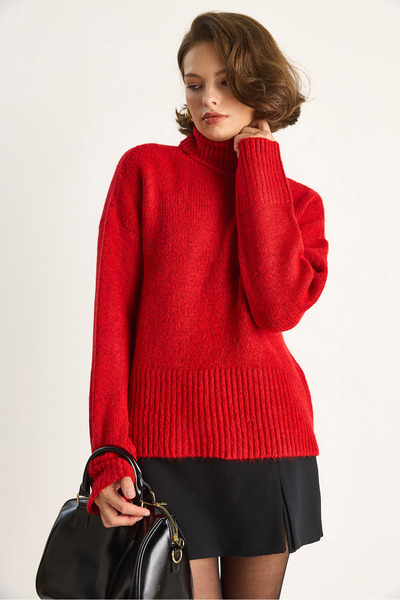 Bianco Lucci Women's Turtleneck Sweater 20251060