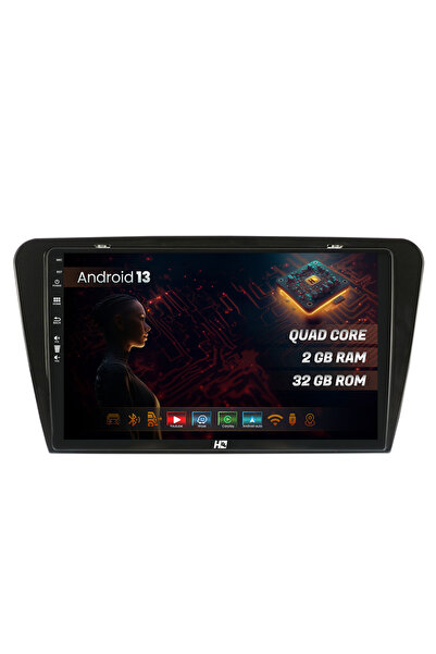 HUB64 Navigatie Skoda Octavia 3 (2013-2018), 2GB RAM, Android 13, GPS, Wi-FI, Carplay, Android Auto