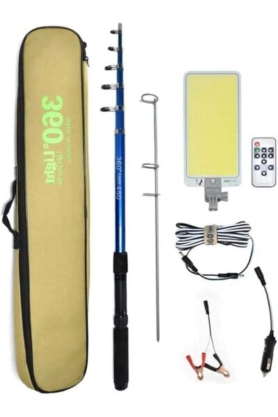 Generic Portable Emergency Lamp 800W, Waterproof Camping Light with Remote Control