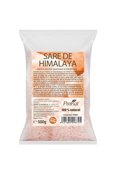 Pronat Sare de masă himalayană, 500g