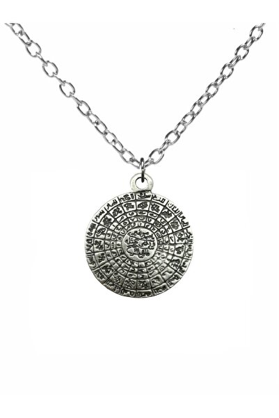 Herşey Nota Cennetül Esma Written Necklace – 60 cm Chain, Zinc Plated Unisex Spiritual Design