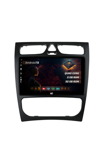 HUB64 Navigatie Mercedes C-Class W203 (2000-2005), 2GB RAM, Android 13, GPS, ...