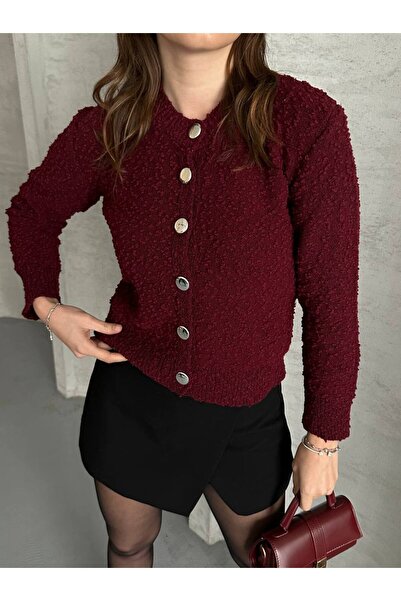 ZF BUTİK Button Detailed Knitted Cardigan