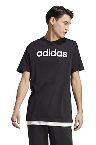 Adidas Sportswear Tricou de bumbac cu imprimeu logo Essentials, Negru, S