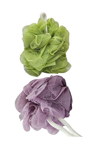 SASHA ليفة استحمام قطعتين متعددتي الألوان 13 سم