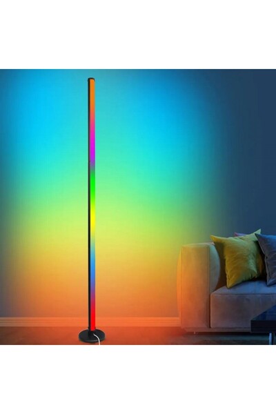 OEM Lampă de podea LED cu bază rotundă, RGB, Wi-Fi, inteligentă, 155 cm