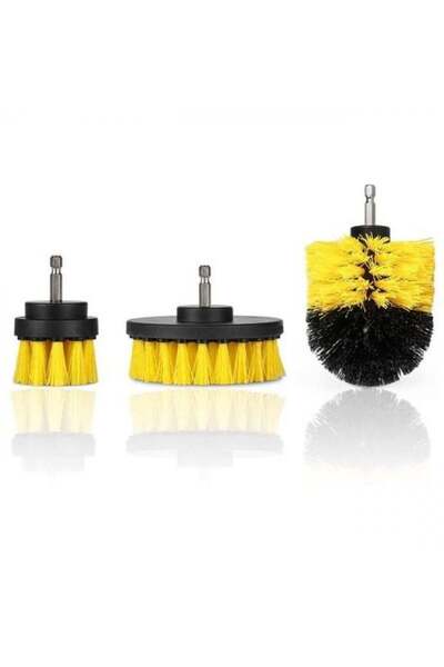 SMİLEE فرشاة تنظيف سيارة عملية مكونة من 3 قطع وفرشاة تفاصيل السيارة وفرشاة ال...