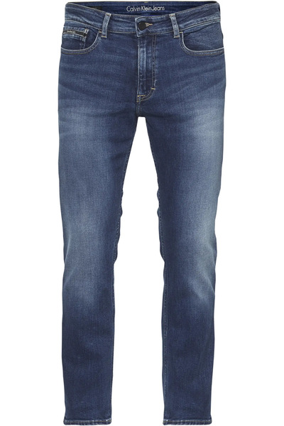 Calvin Klein Slim Straight Erkek Mavi Kot Pantolon