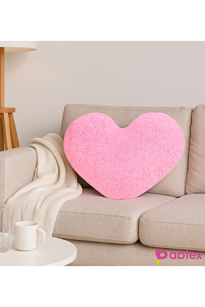 Pabtex Sarılmalık Peluş Kalp Yastık – Konforlu ve Şık