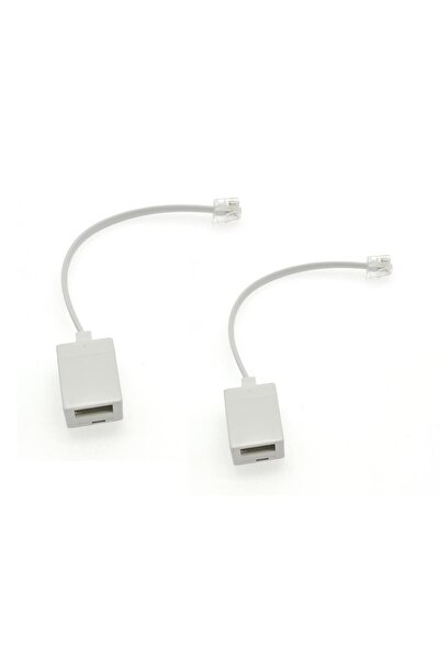 Jzk Set of 2 plugs RJ11 to BT Jzk, plastic, white, 18.5 cm